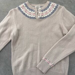 L.L. Bean Women's Fair Isle Sweater